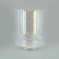 Load image into Gallery viewer, Iridescent crystal sound bowl on a gray background