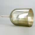 Load image into Gallery viewer, Metallic gold practitioners Crystal sound bowl on a light gray background