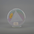 Load image into Gallery viewer, Apophyllite Violet Flame Aura Platinum (Inside) Alchemy™ by Crystal Tones® 6" G-40