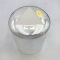 Load image into Gallery viewer, Iridescent crystal sound bowl with a label on a white background

