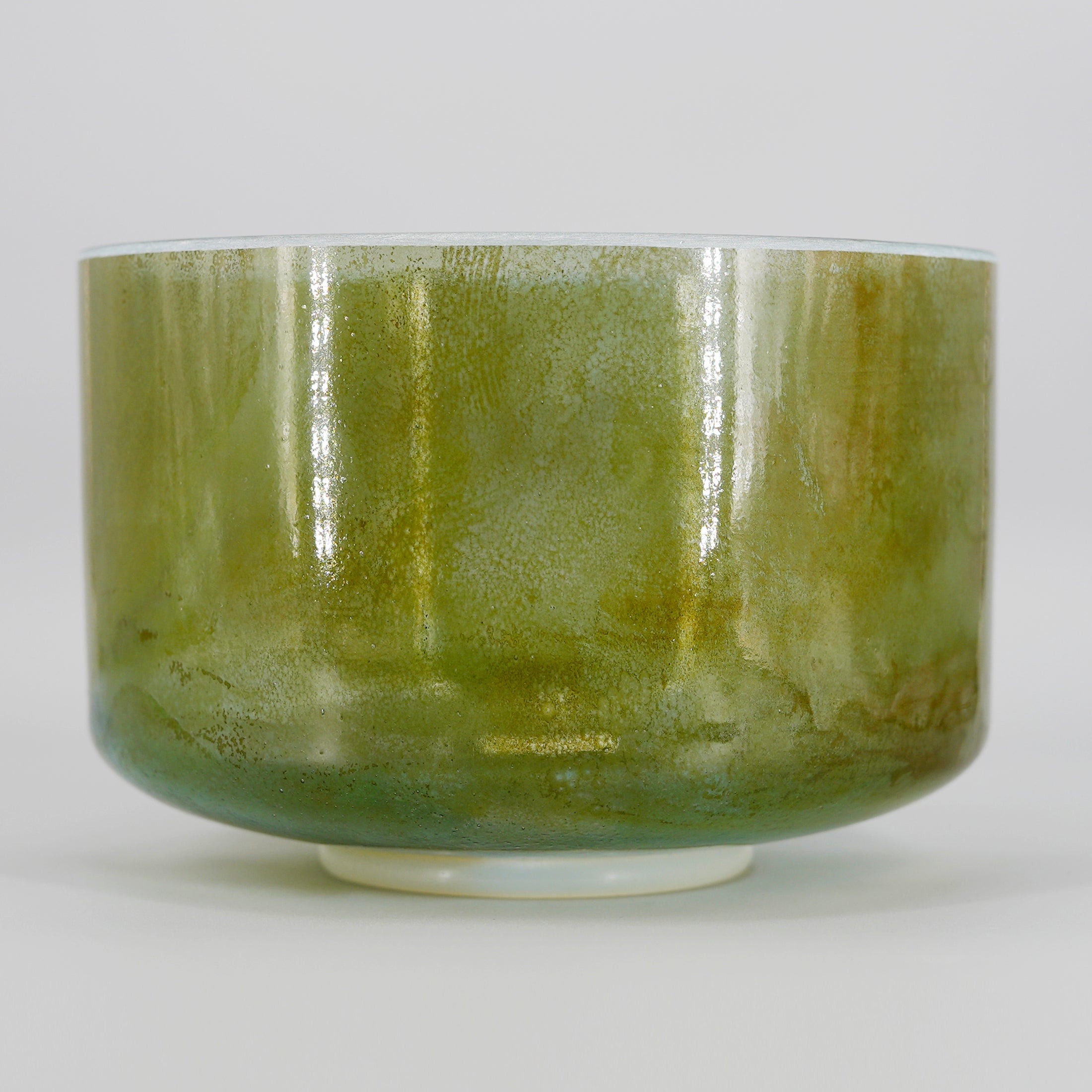 Enchanted Forest - four bowls, grounding and atmospheric. Chrysoprase, Serpentine, Andara and Gold