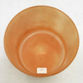 Load image into Gallery viewer, Inside view of a crystal sound bowl with a visible brand label on a white background
