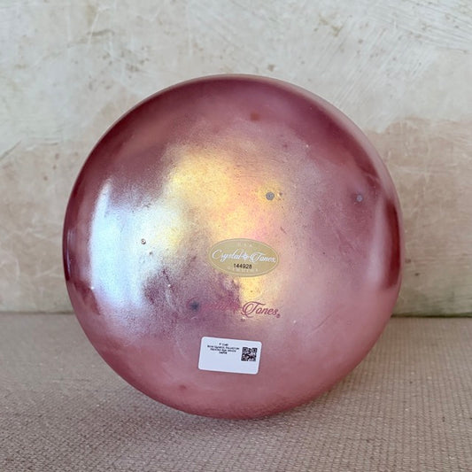 Underside of the Rose Quartz Palladium bowl showing Crystal Tones maker’s markings and item number 144928.
