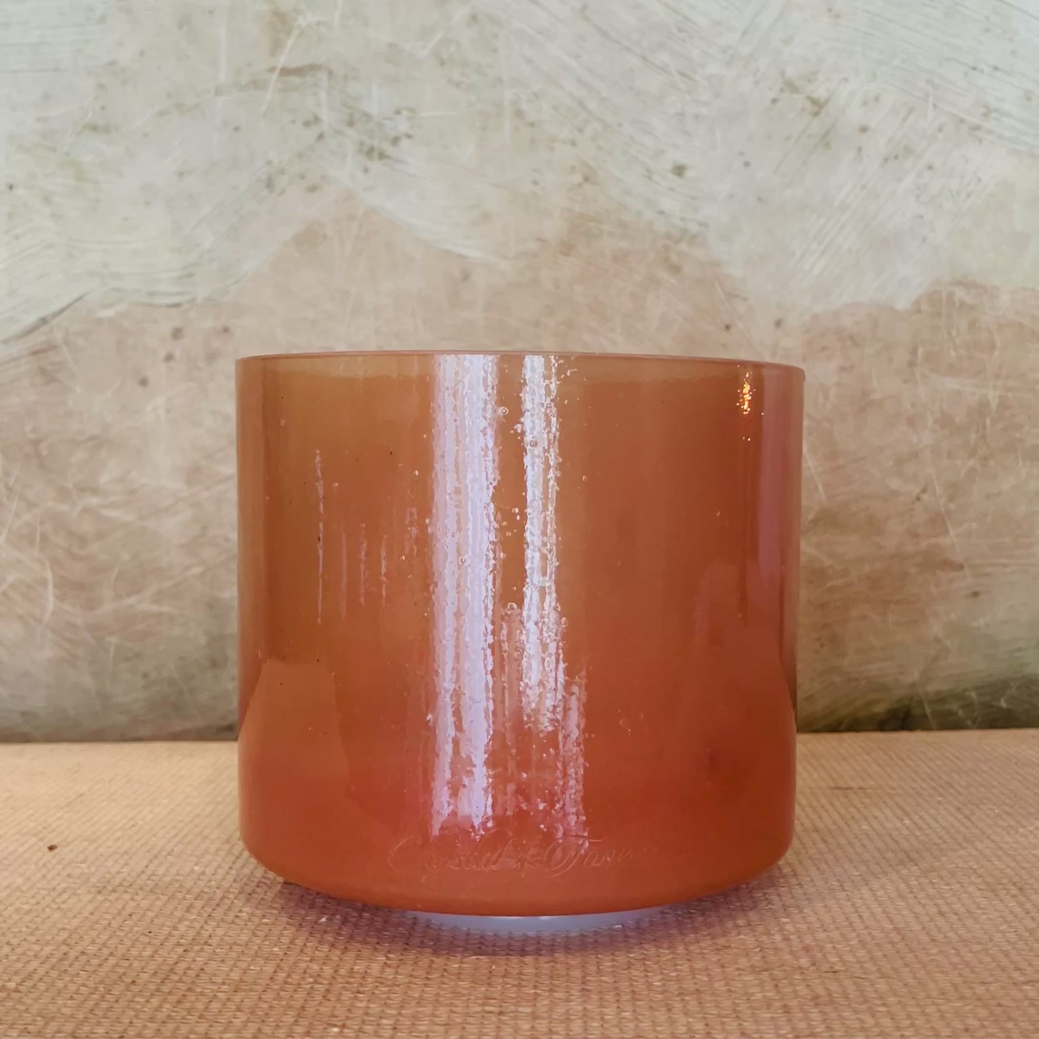 Listen to Deam Manifest Imperial Topaz crystal sound bowl